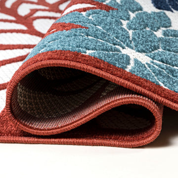 Minori Floral High-low Area Rug